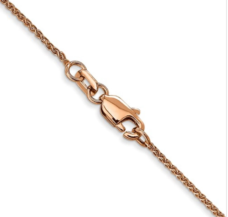 14K Rose Gold Spiga Chain
