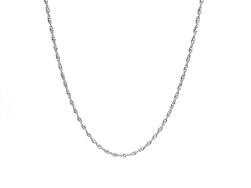 Silver 925 Singapore High Polish 18" Chain