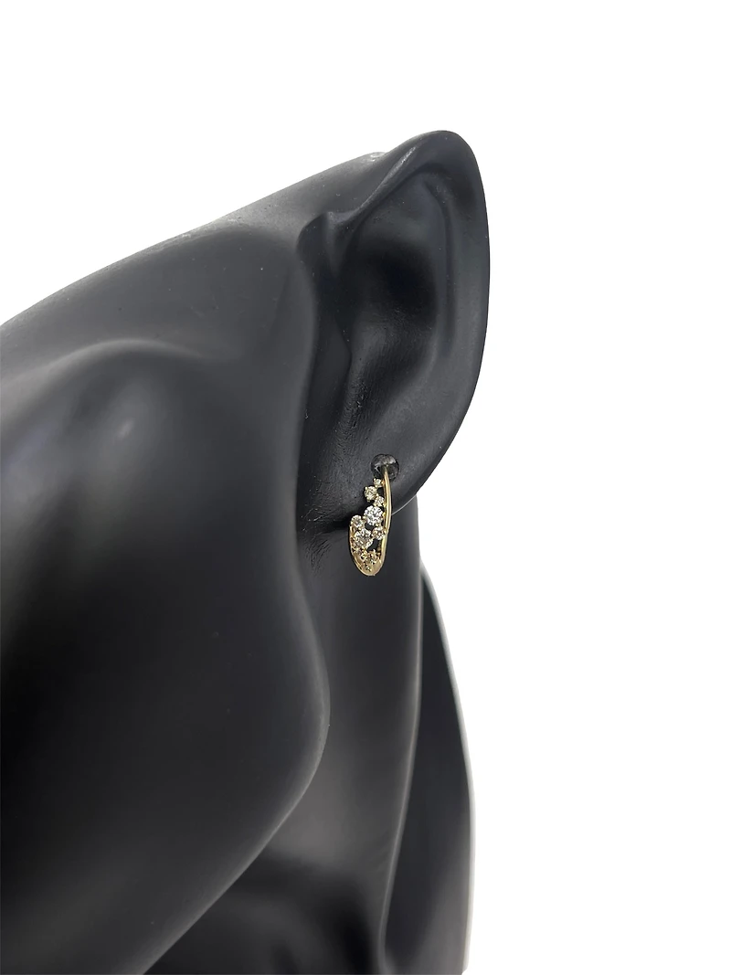 10K Yellow Gold 0.50cttw Diamond Earrings