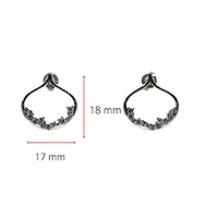 10K White Gold 0.46cttw Diamond Dangle Earrings