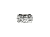 14K White Gold 4.40cttw Diamond Eternity Ring, size 6