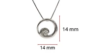 14K White Gold 0.14cttw Canadian Diamond Necklace - 18"