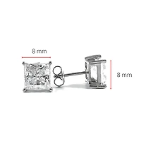 925 Silver Cubic Zirconia Stud Earrings