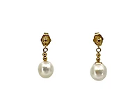 14K Gold Fresh Water Pearl Earrings