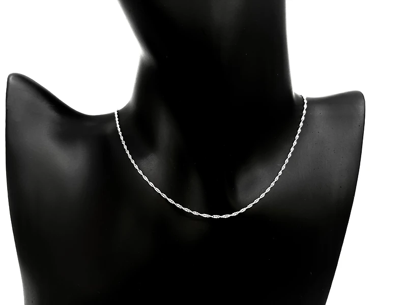 Silver 925 Singapore High Polish 18" Chain