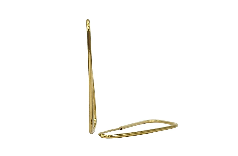 10K Yellow Gold 35mm Earrings