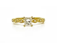 14K Yellow Gold 0.50cttw Diamond Engagement Ring, size 6.5