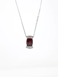 Garnet and Diamond Pendant