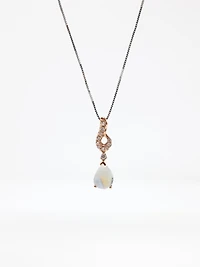 Moonstone and Diamond Pendant