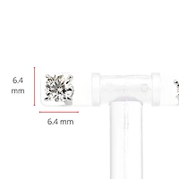 14K White Gold 2.00 cttw Lab Grown Diamond Stud Earrings
