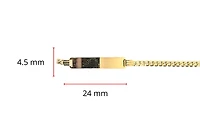 10K Gold Bracelet with Engravable Plate