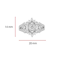 14K White Gold 0.75cttw Diamond Ring