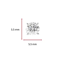 14K White Gold 1.50cttw Lab Grown Diamond Stud Earrings