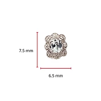 10K White Gold 0.30cttw Aquamarine and 0.053cttw Diamond Halo Earrings