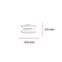 Silver 925 High Polish Plain Engravable Ring