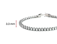 14K White Gold 4.60cttw Diamond Tennis Bracelet, 7"