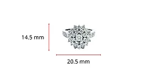 14K White Gold 1.95cttw Diamond Ring, size 6.5