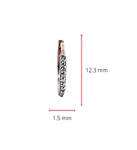 10K Rose Gold 0.05cttw Diamond Hoop / Huggie Earrings