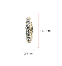 10K Yellow Gold 0.08cttw Diamond Hoop / Huggie Earrings