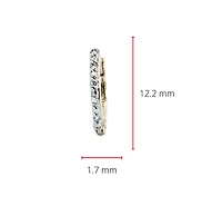 10K Gold 0.05cttw Diamond Hoop / Huggie Earrings