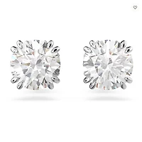 Swarovski Constella/Stilla stud earrings, Round cut, White, Rhodium plated - 5636712/5648992 (SS)