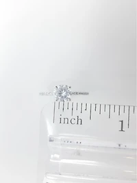 Diamond and Moissanite Engagement Ring