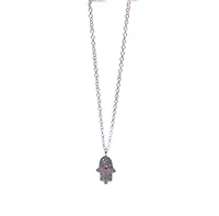 Rose Gold Diamond Hamsa Pendant