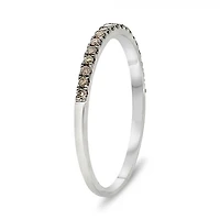14K White, Yellow or Rose Gold 0.15cttw Champagne Diamond Pave Band - 14K White Gold
