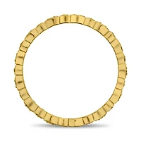 14K White, Yellow or Rose Gold 0.07cttw Diamond Marquise & Dot Eternity Band - 14K White Gold
