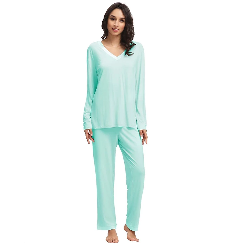 Mist Bamboo Long Sleeve PJ Set