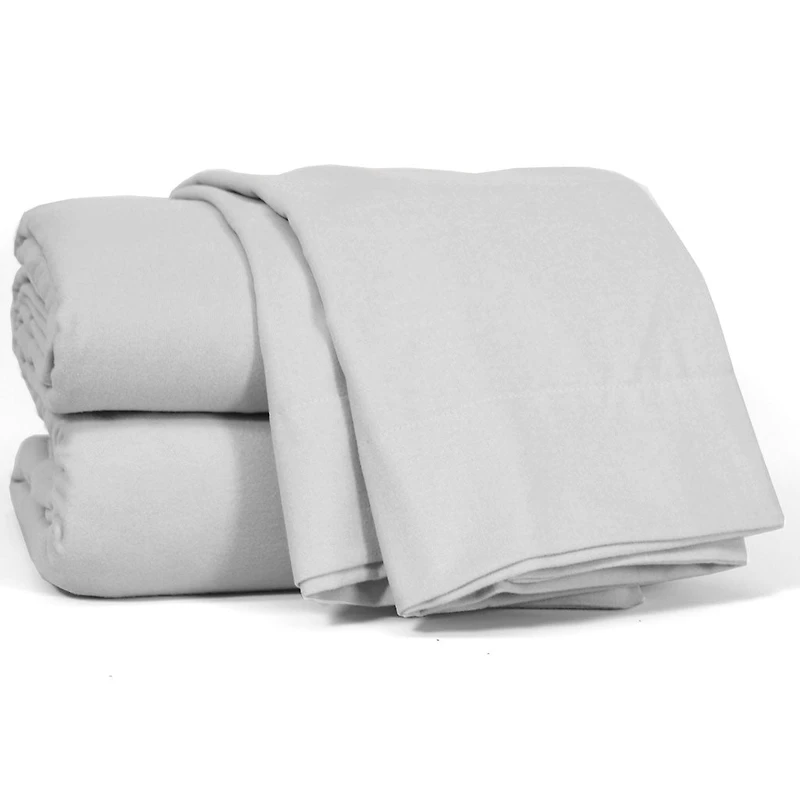 Dove Grey Flannel Sheet Set