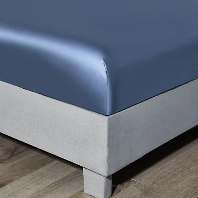 Ink Pima Cotton Fitted Sheet