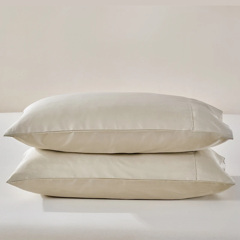 Stone Pima Cotton Pillowcases
