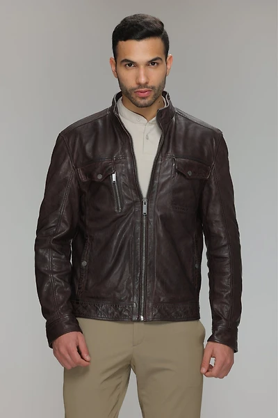 BRENNOX Real Leather Jacket