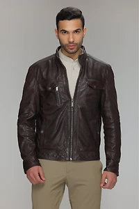 BRENNOX Real Leather Jacket