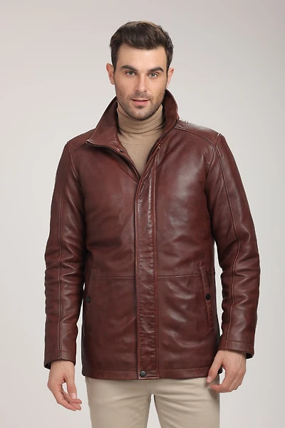 NIKOLAS Genuine Leather Coat Detachable Winter Lining