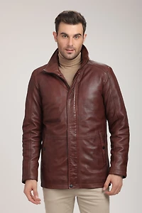 NIKOLAS Genuine Leather Coat Detachable Winter Lining