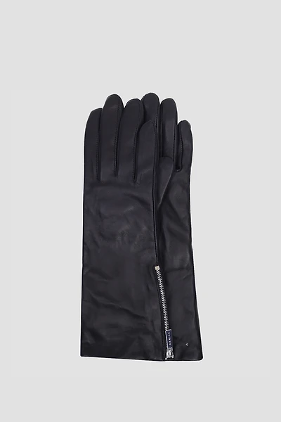 BAYLEE LONG LEATHER GLOVE WITH SIDE ZIPPER