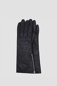 BAYLEE LONG LEATHER GLOVE WITH SIDE ZIPPER