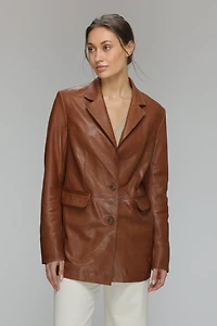 JULISSA Genuine Leather Blazer