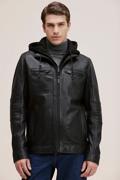 JAXON Genuine Leather Bomber Jacket