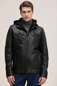 JAXON Genuine Leather Bomber Jacket