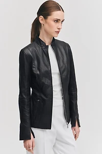 ANALISE Genuine Leather Jacket