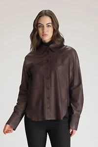 JAYN Women Leather Shirt