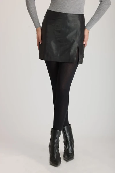 LENNI Women Leather Mini Skirt