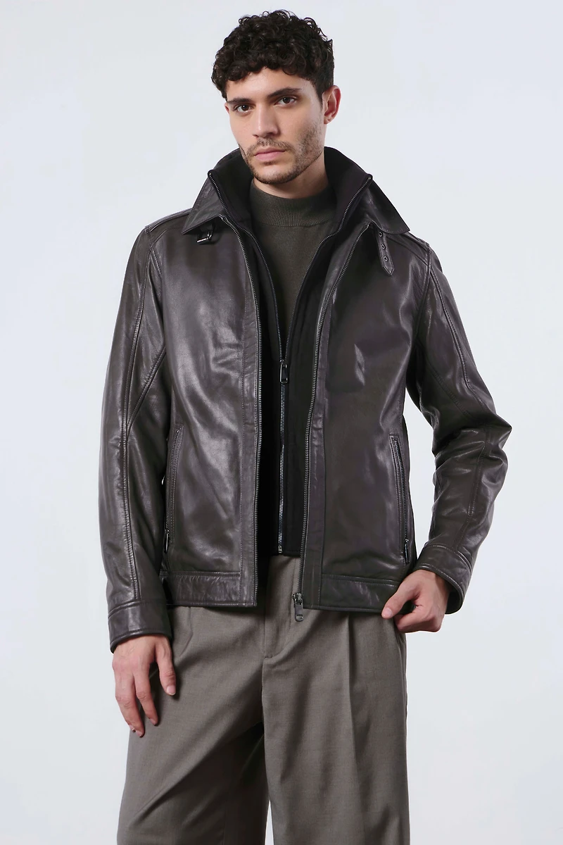 CALLUM Genuine Leather Jacket
