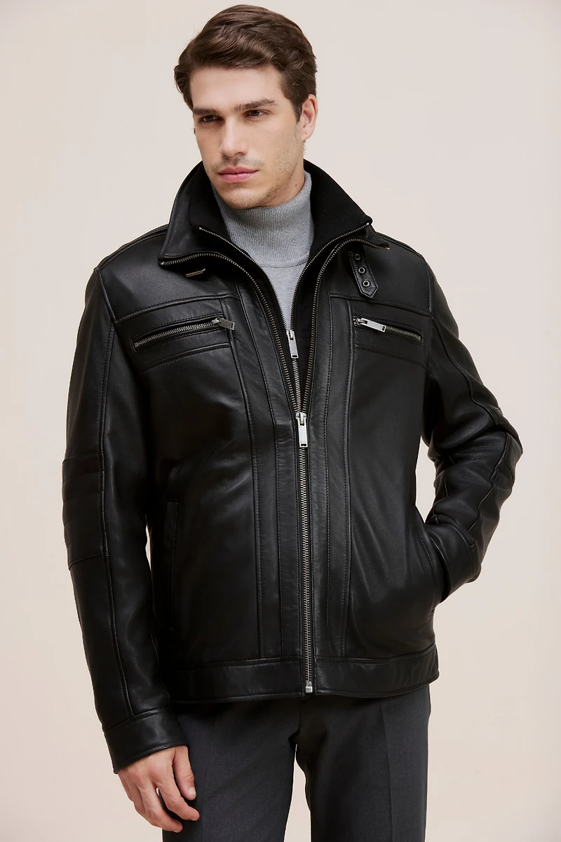 HAYDEN Genuine Leather Bomber