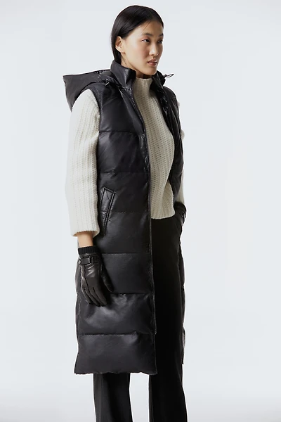 MAVIS Leather Insulated Puffer Vest