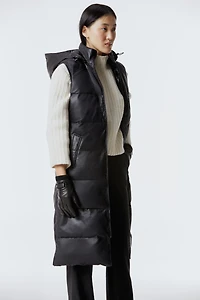 MAVIS Leather Insulated Puffer Vest