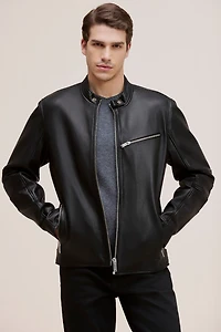 CORBAN Genuine Leather Bomber Jacket